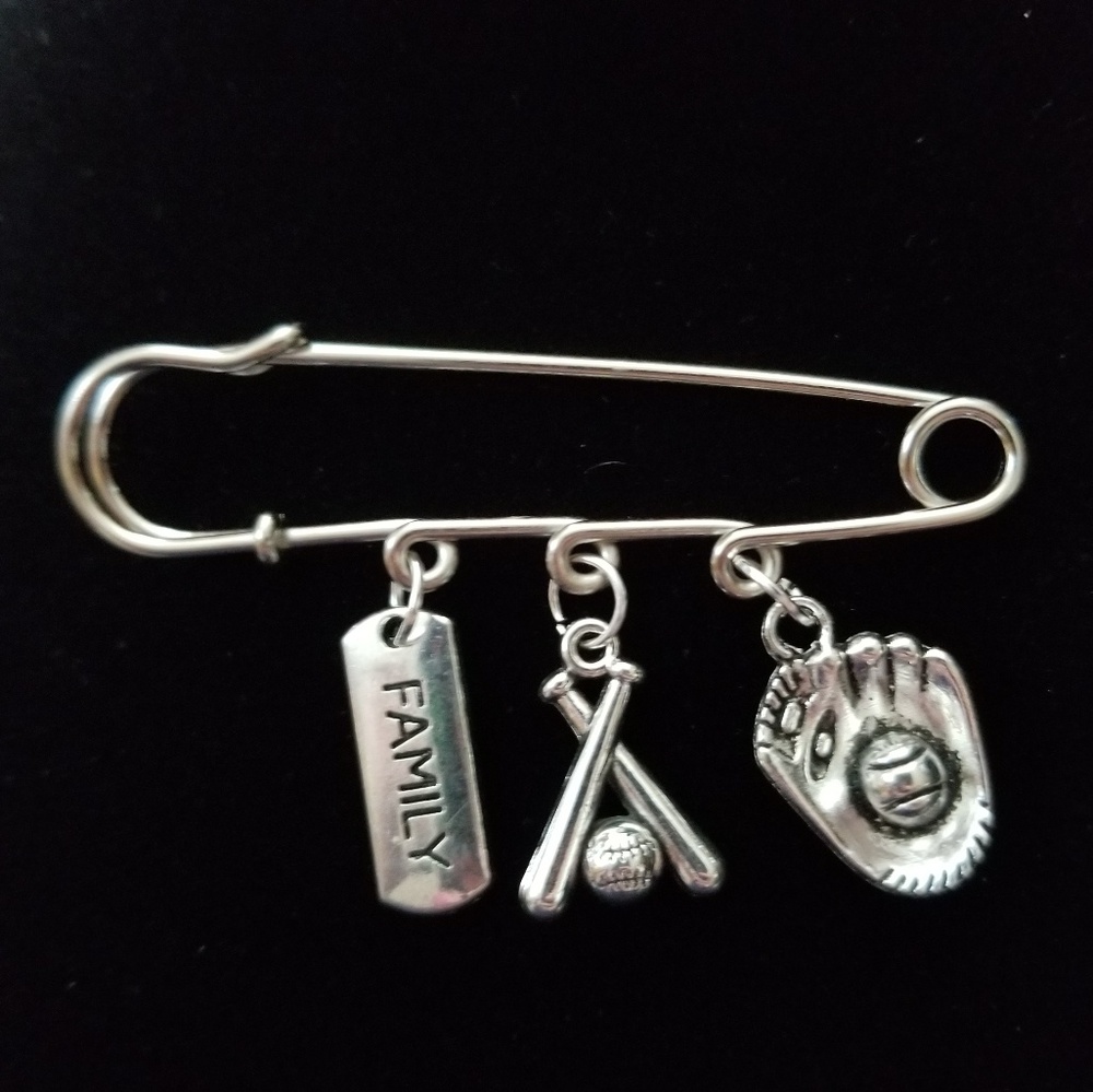 Baseball or Softball  Family Pin